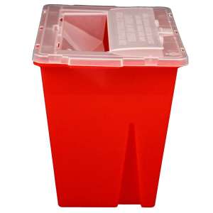 Impact, 2 gal, Red, Sharps Container
