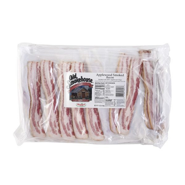 OLD SMOKEHOUSE(r) Bacon, Applewood, 13/17 slice, 2/10 lb GCF . C1CB - Front Center Inner Pack (Hi Res)