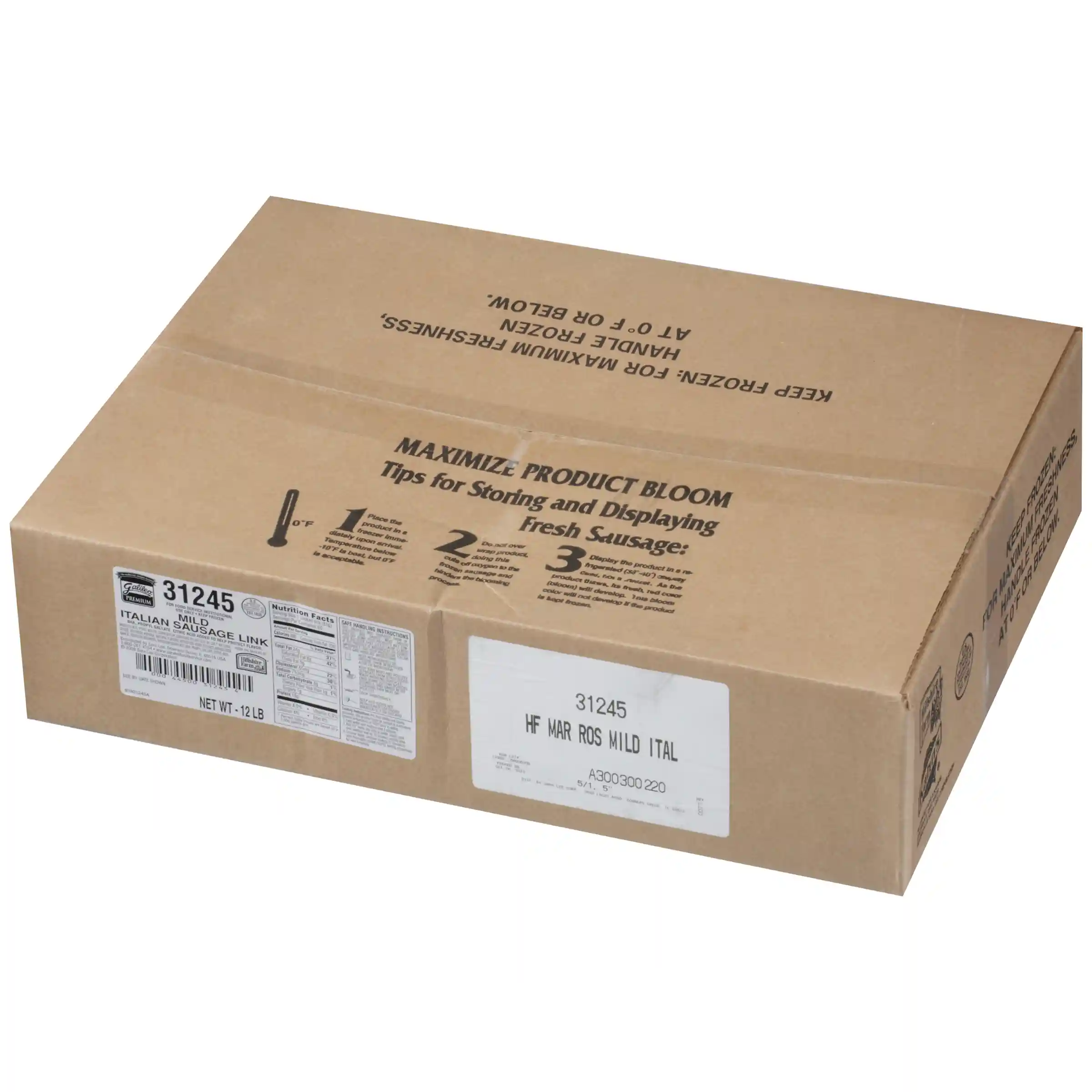 Hillshire Farm® Raw, Mild Italian Sausage Links, 5:1, 5.5”_image_41