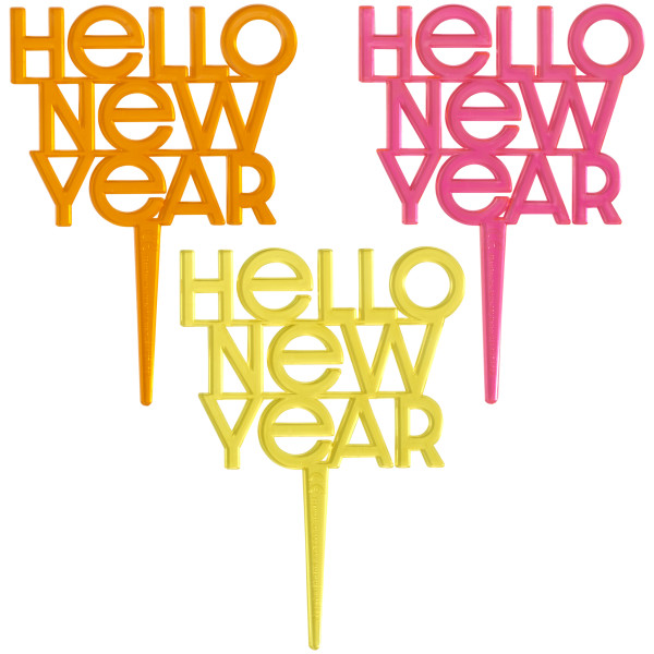 Hello New Year Vertical Layon