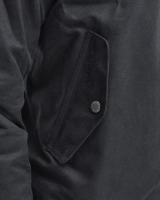 Barbour x Baracuta Porton Waxed Harrington Jacket Black