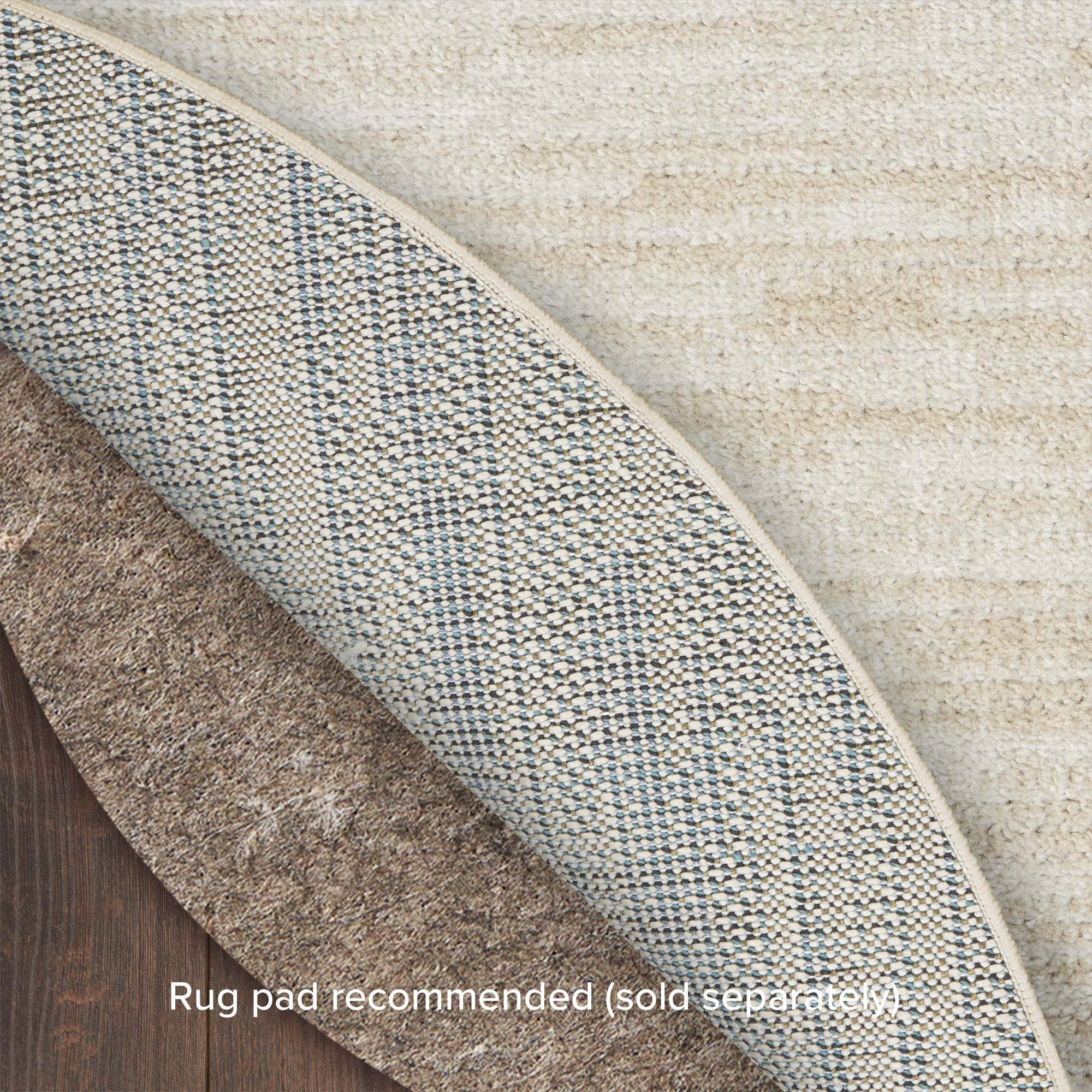 Nourison Nourison Essentials 8' x Round Ivory Beige Outdoor Rug