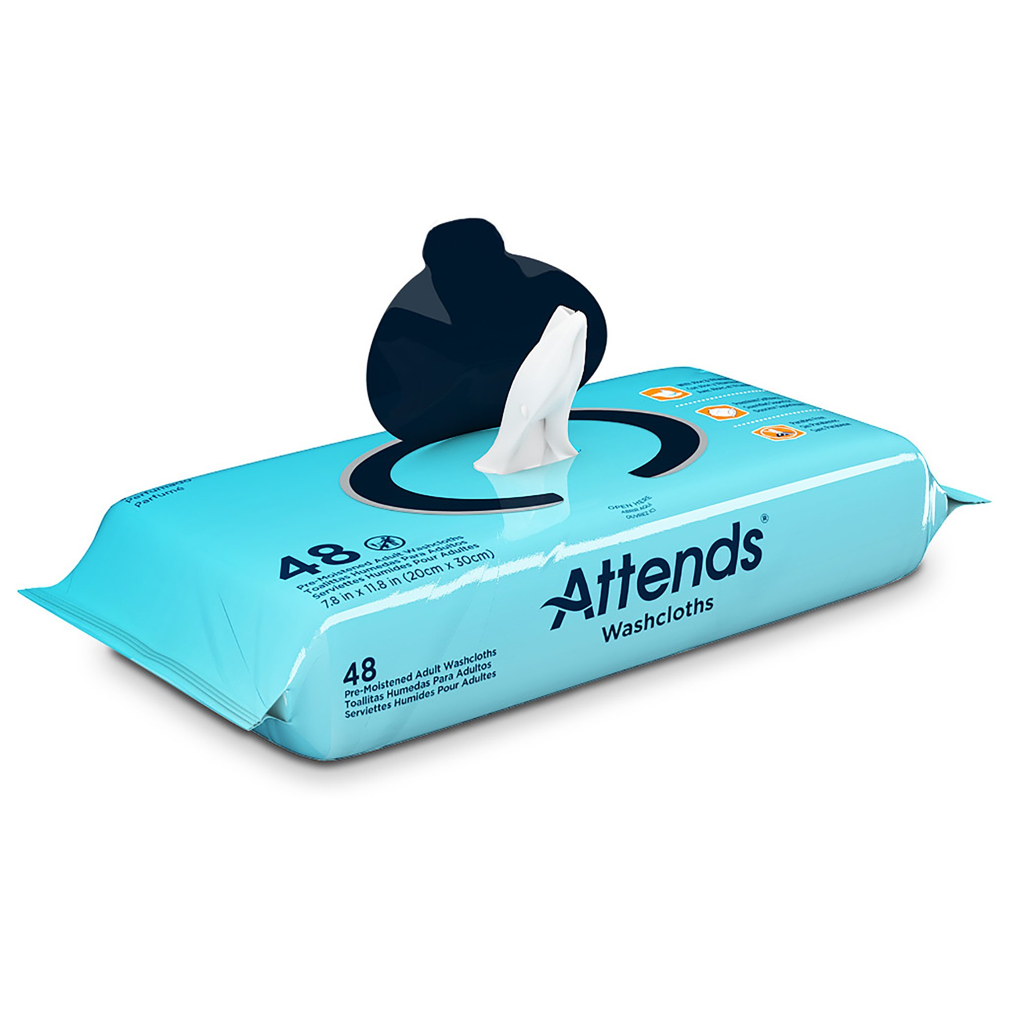 Attends Scented Personal Cleansing Wipes with Aloe and Vitamin E MK 541996