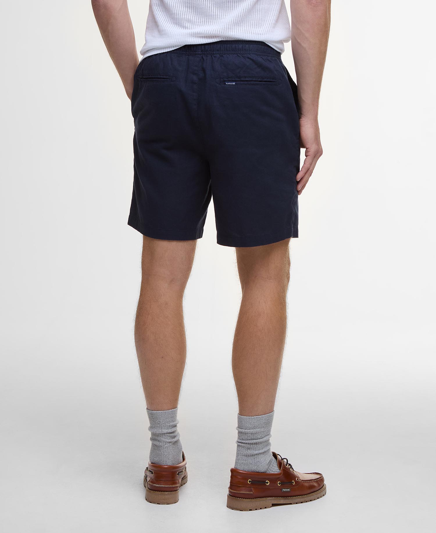 Shorts in cotone e lino con vestibilità comoda image number 2