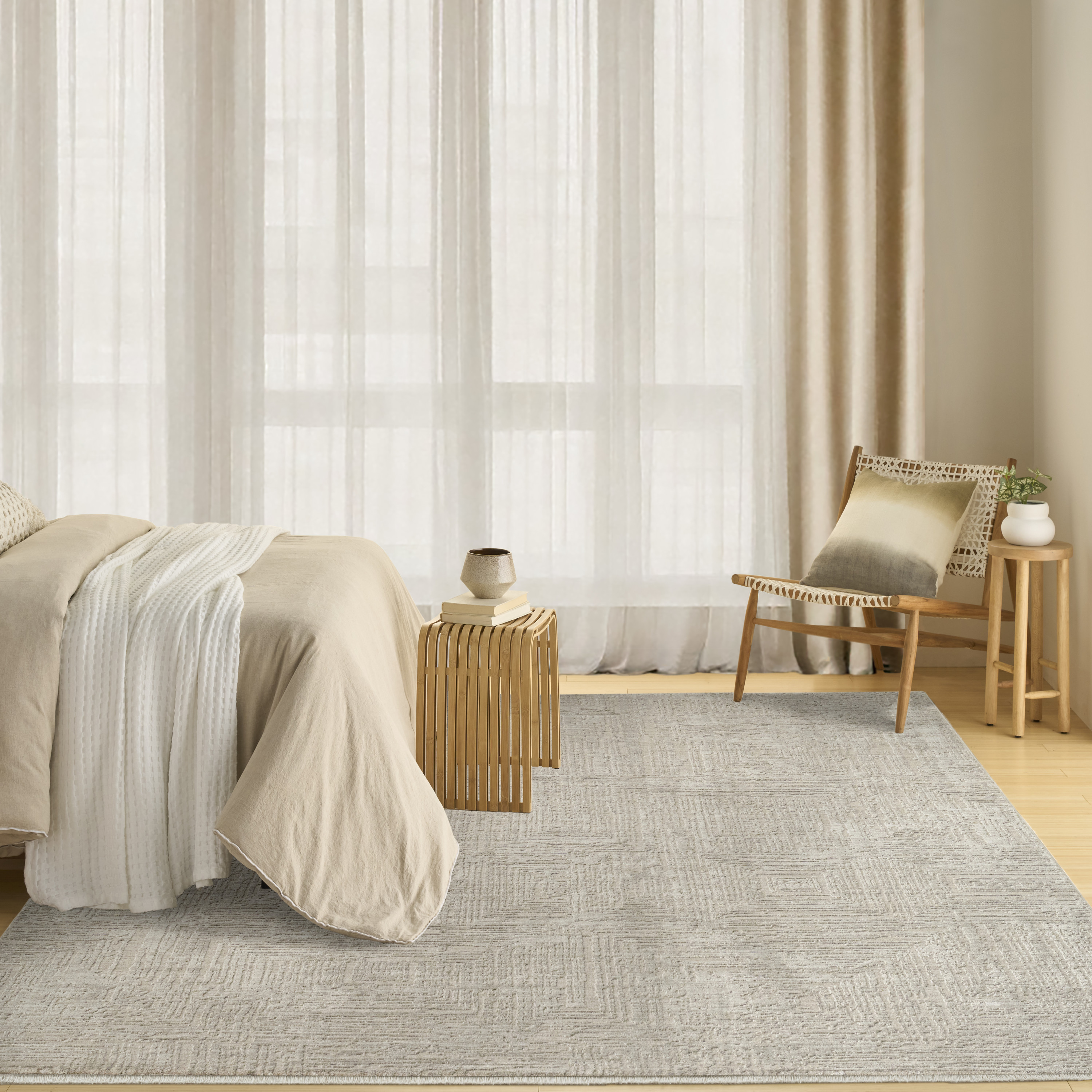DKNY DK014 Madison Square 9' x 12' Grey Modern Indoor Rug