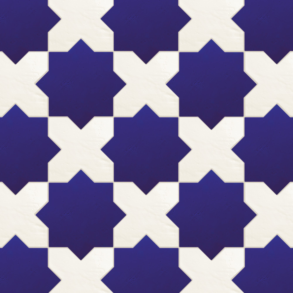 Argile Cross Bianco 7 in. x 7 in. Porcelain Floor and Wall Tile