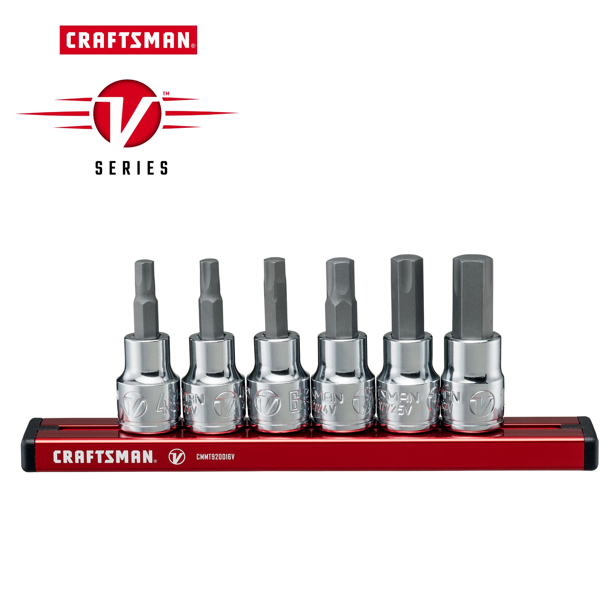 Graphic of CRAFTSMAN Sockets: Hex highlighting product features