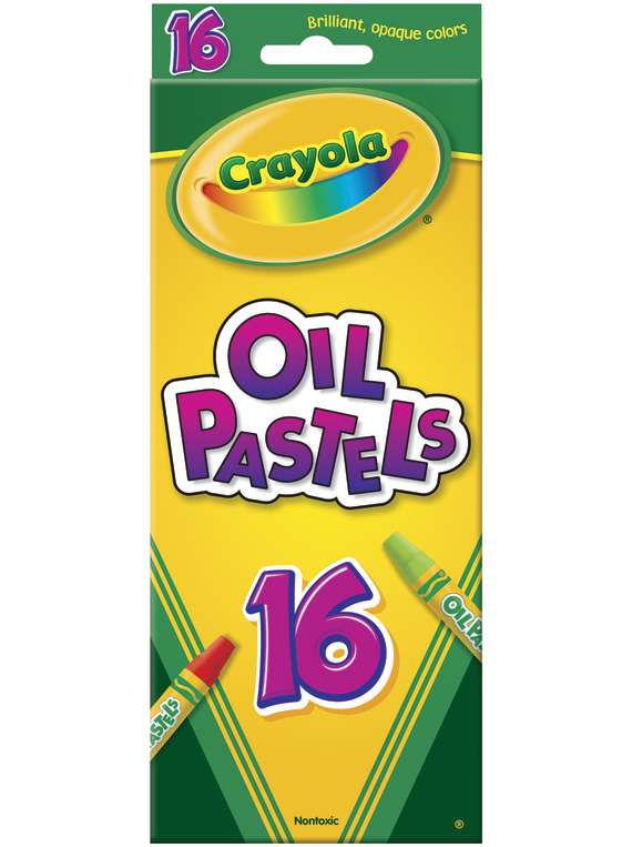 Download Crayola® Oil Pastels, 16 color set BIN524616