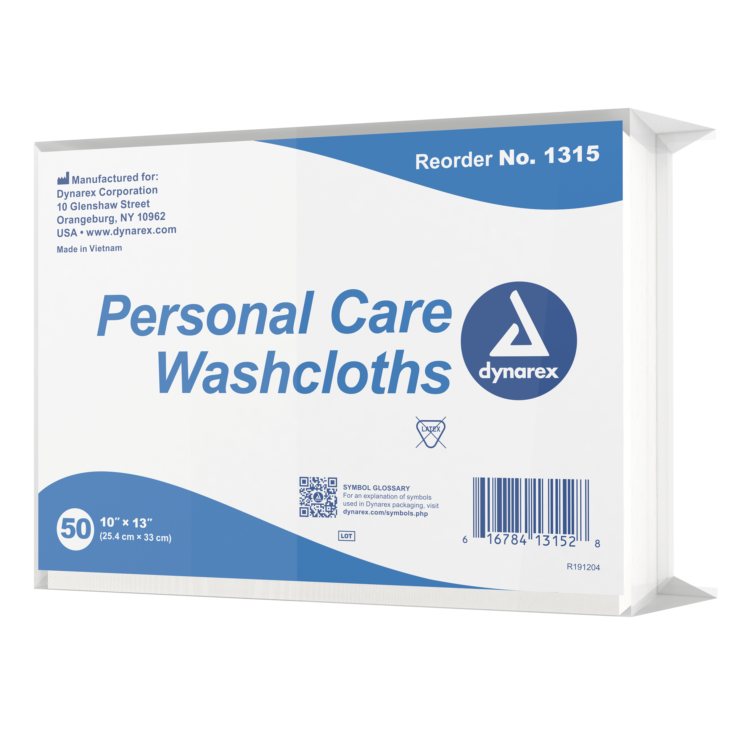 Personal Care Washcloths 10 x 13in