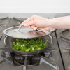 8-inch Optio™ flat stainless steel cover