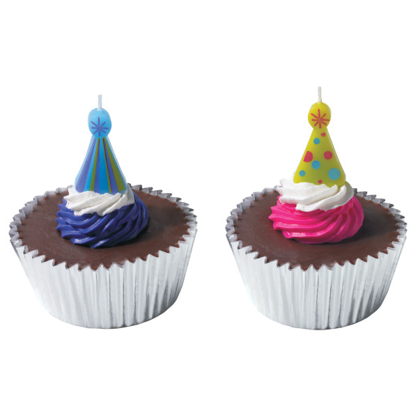 Party Hats Shaped Candles DecoPac