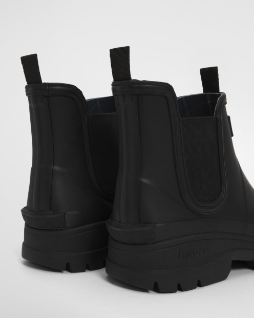 Barbour x ARKET Chelsea Wellingtons Black