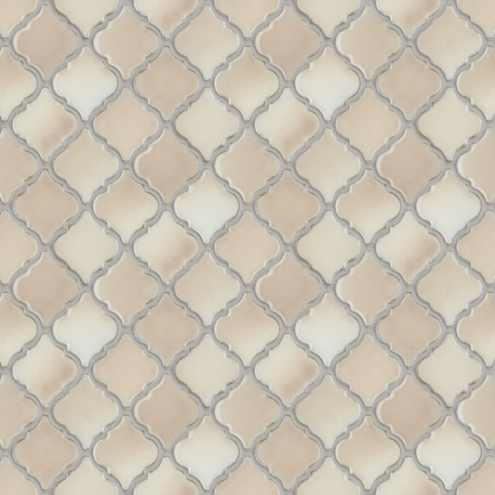Hudson Tangier Truffle 12-3/8 in. x 12-3/8 in. Porcelain Mosaic Tile