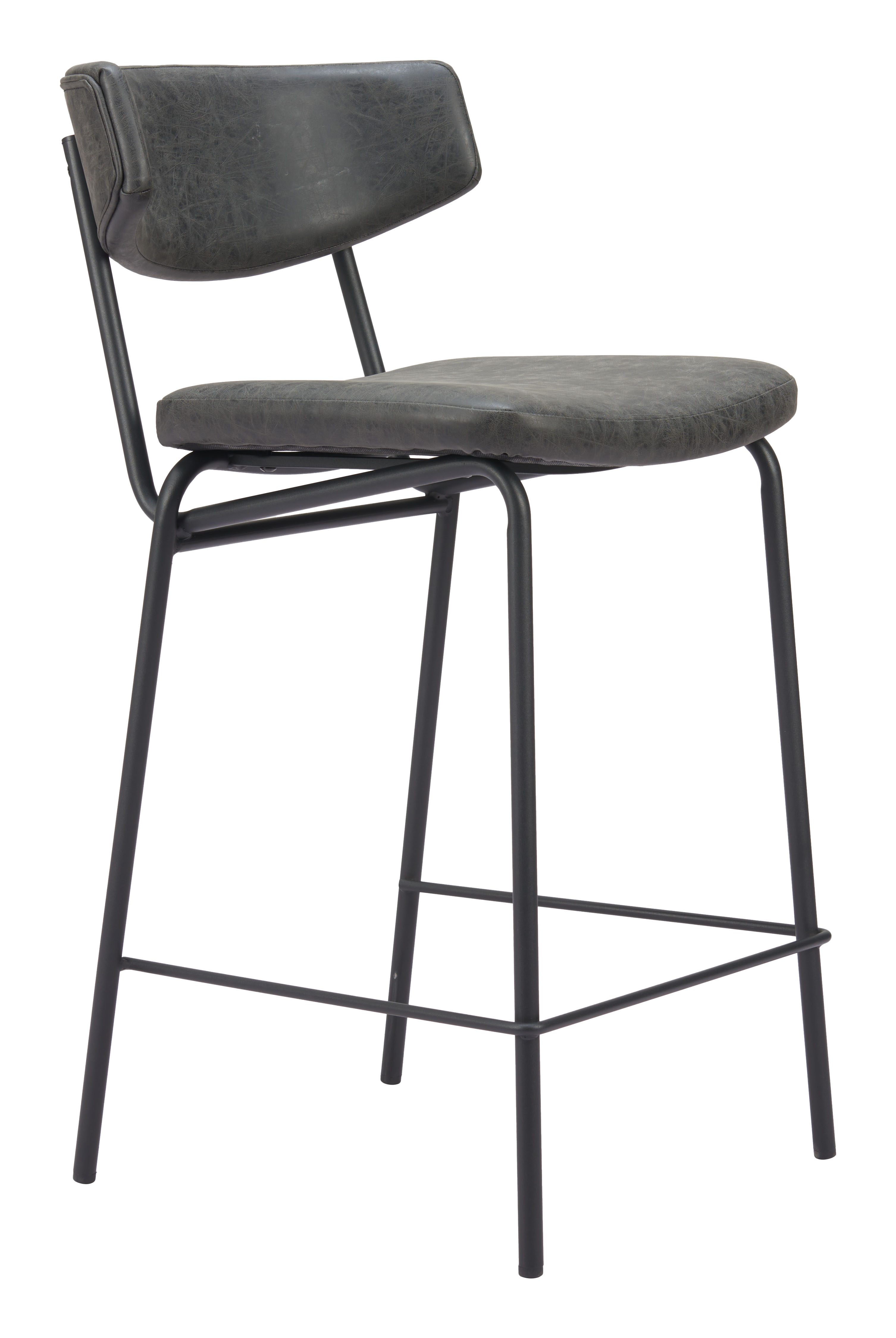 Charon Counter Stool (Set of 2) Vintage Black product image