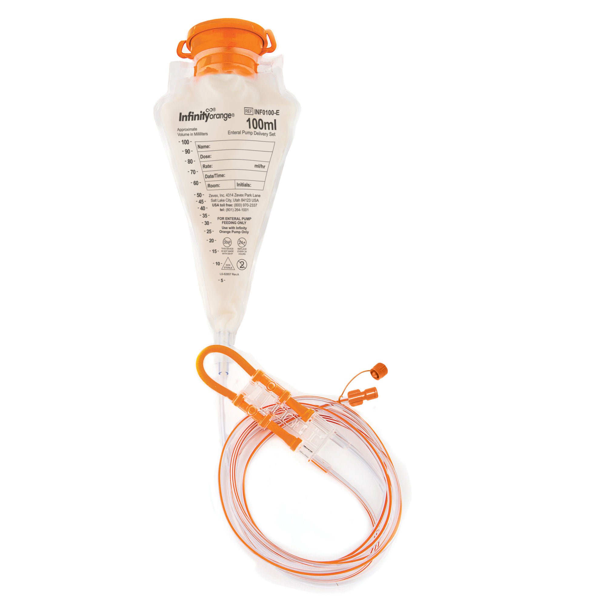 Zevex PUMP DELIVERY, ENTERAL ORG 100ML (30/CS)