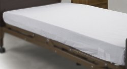 drive White Fitted Bed Sheet, 36 x 80 x 6 Inch MK 1061121
