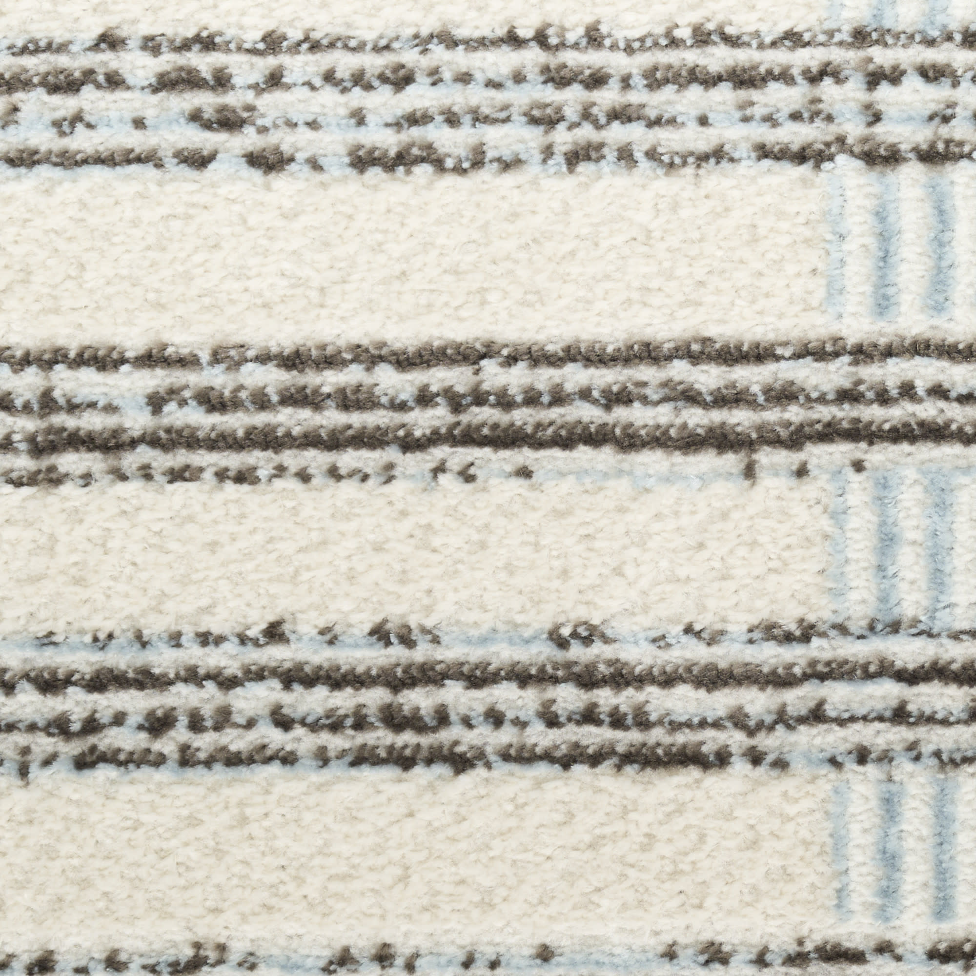 Nourison Nordic 2' x 6' Ivory Blue Modern Indoor Rug