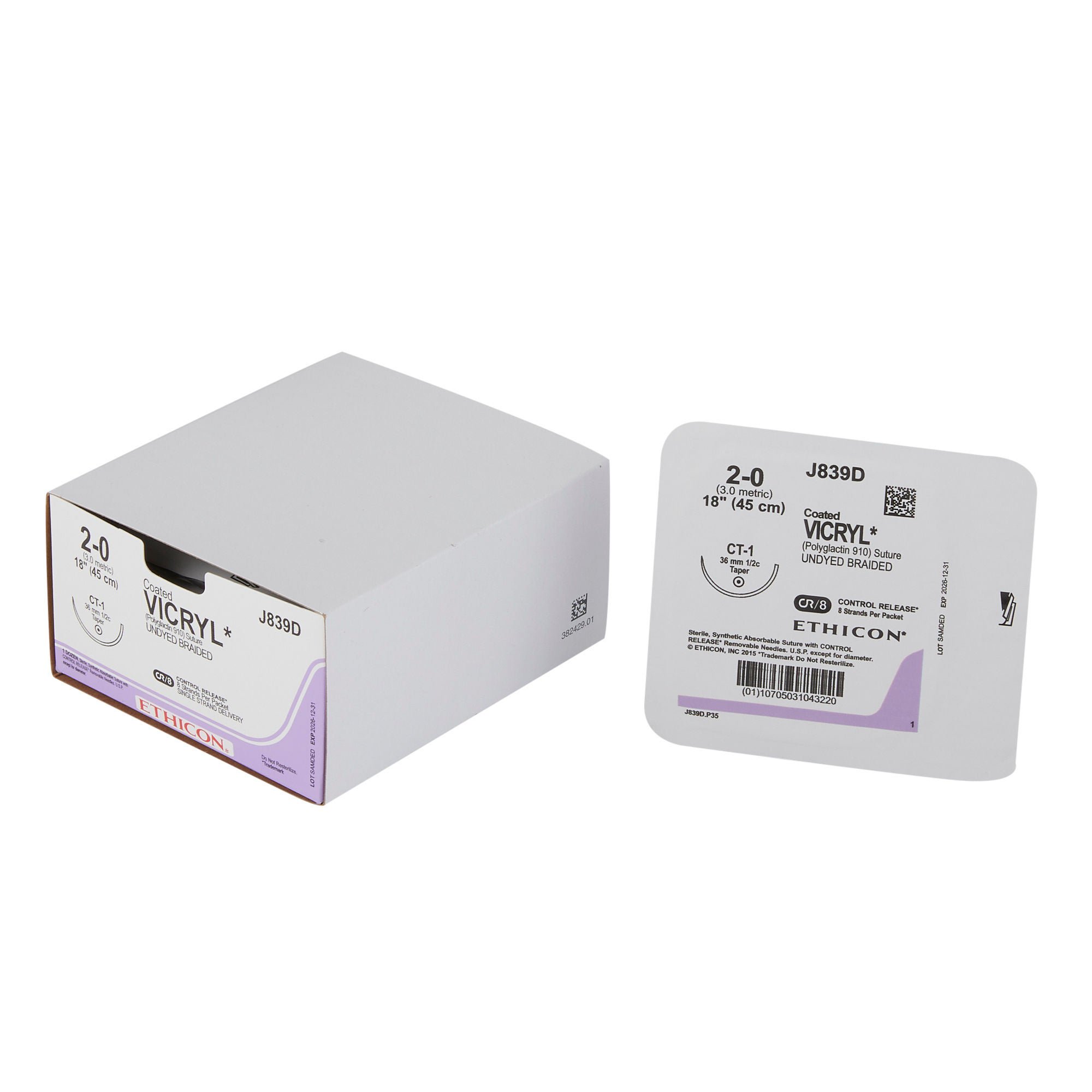 Coated Vicryl™ Suture with Needle