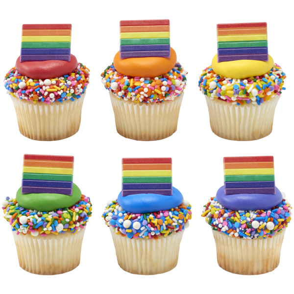 Pride Cupcake Rings