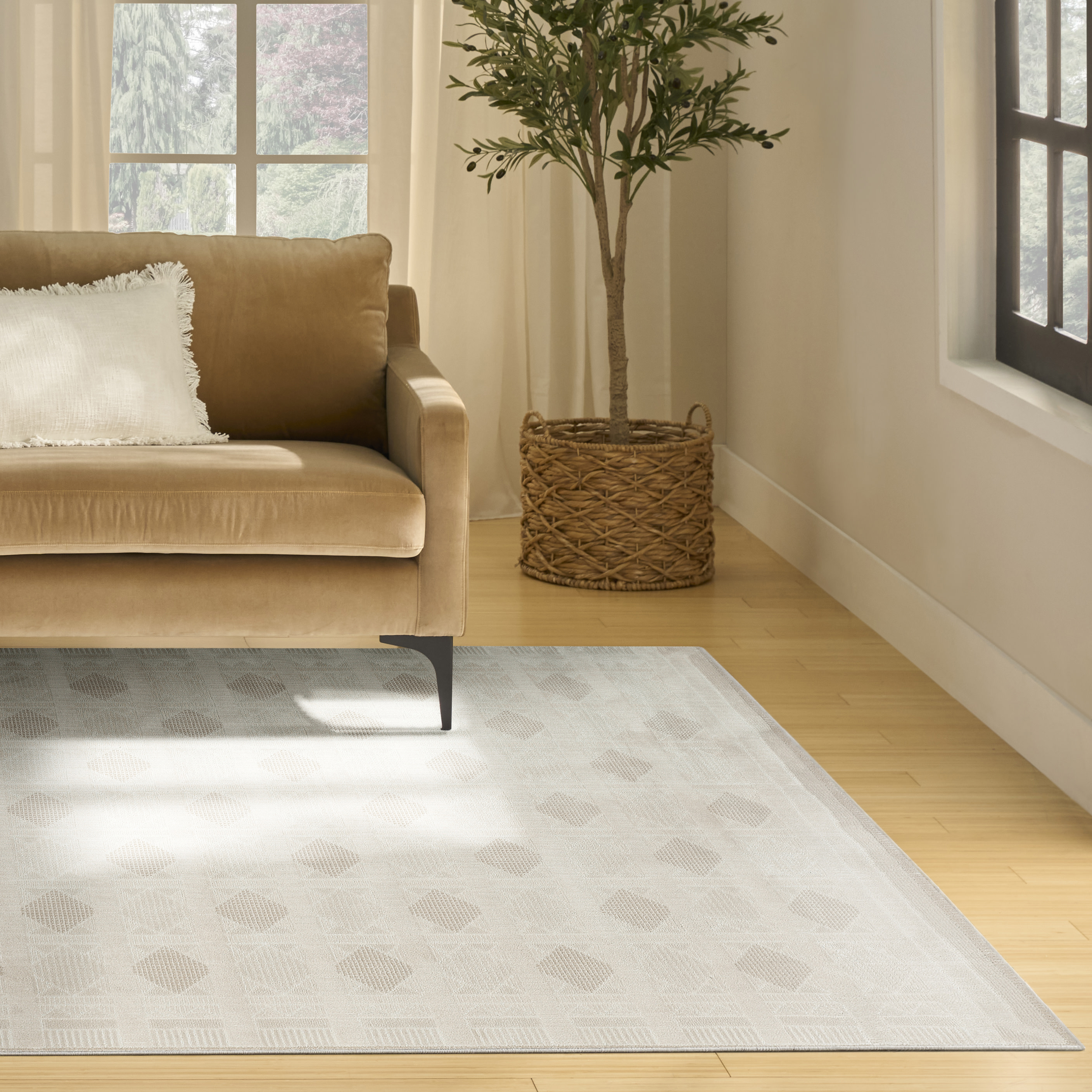 Nourison Nordic 8' x 10' Ivory Beige Modern Indoor Rug