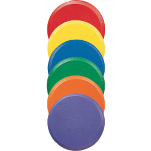 Rounded Edge 9" Foam Discs Set, 6 Colors