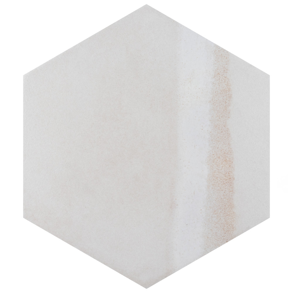 Matter Hex Canvas Bone Green 7-7/8 in. x 9 in. Porcelain Floor and Wall Tile