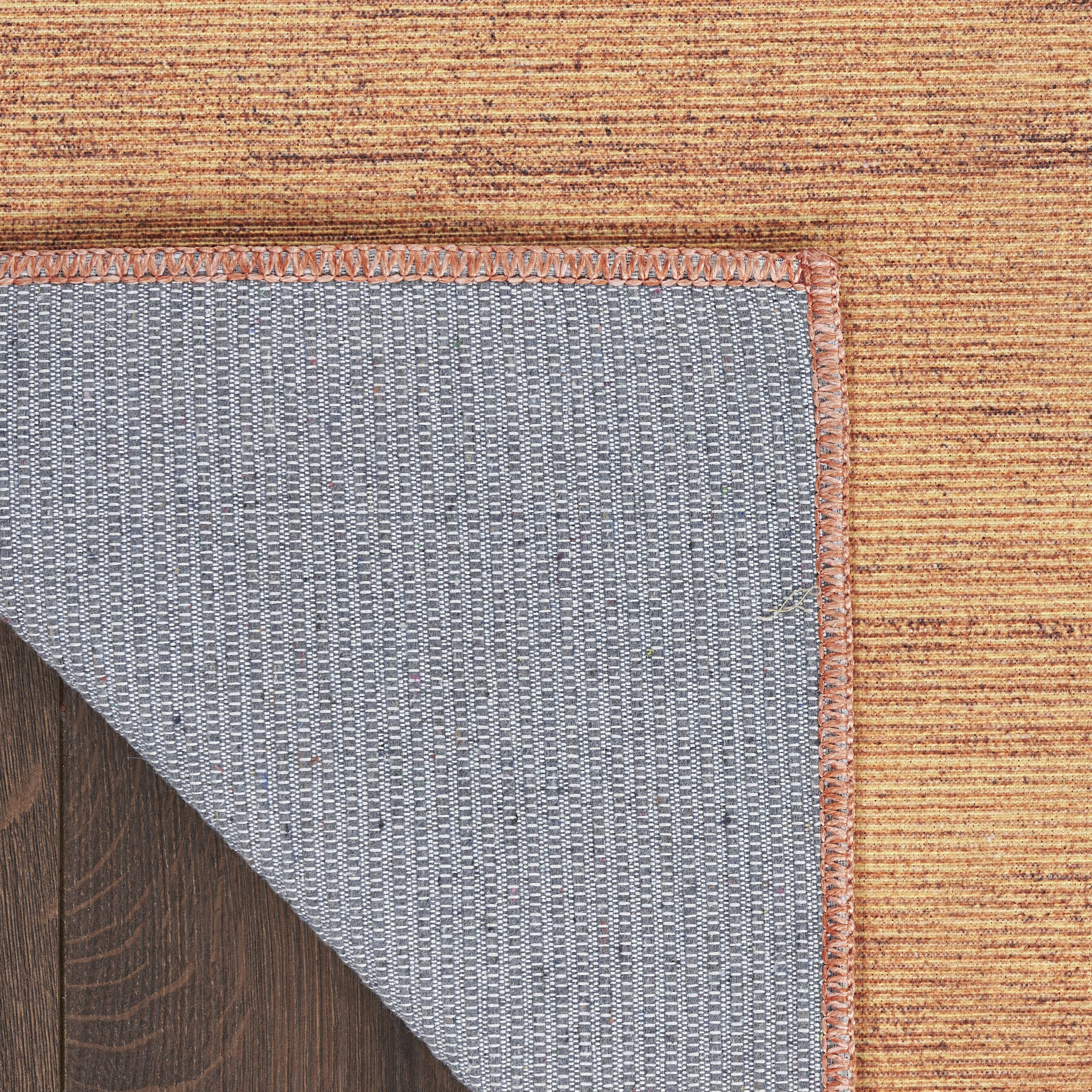 Nourison Washable Essentials 2' x 6' Copper Modern Indoor Rug