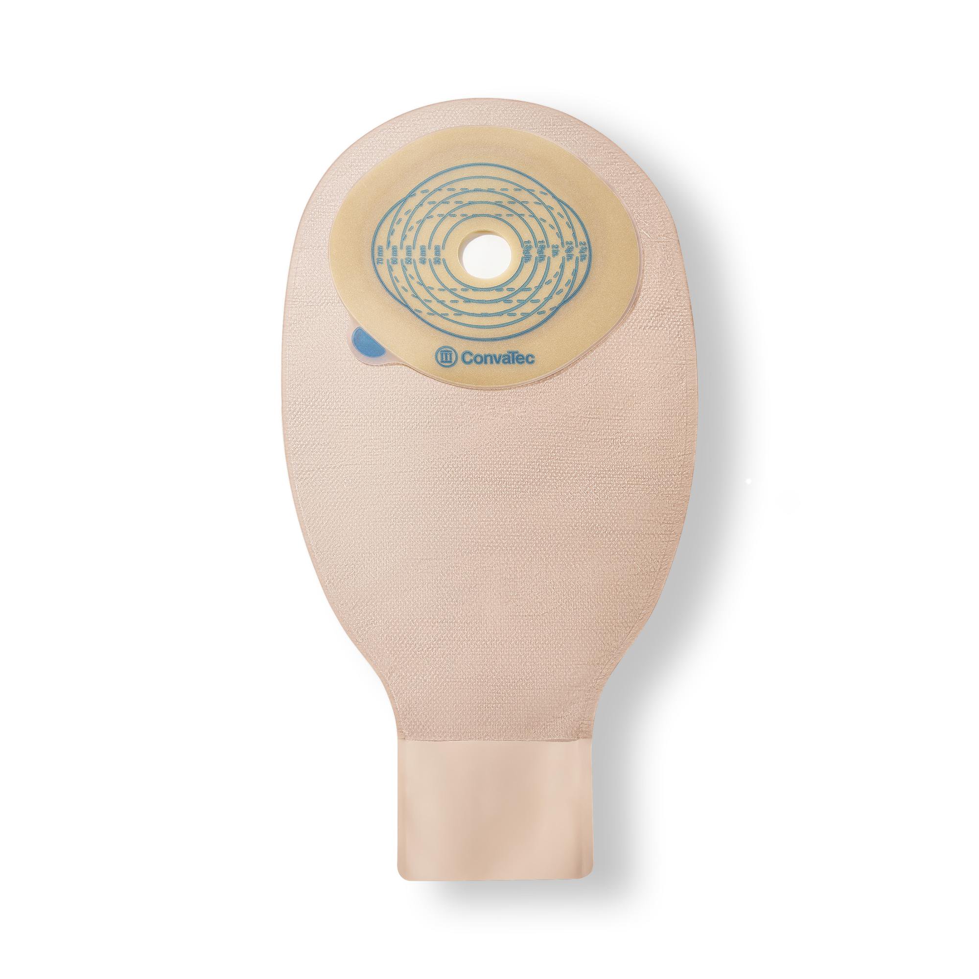 ConvaTec POUCH, OST ESTEEM 1PC DRAIN CUT TO FIT STD 12" 20-70MM (10/B