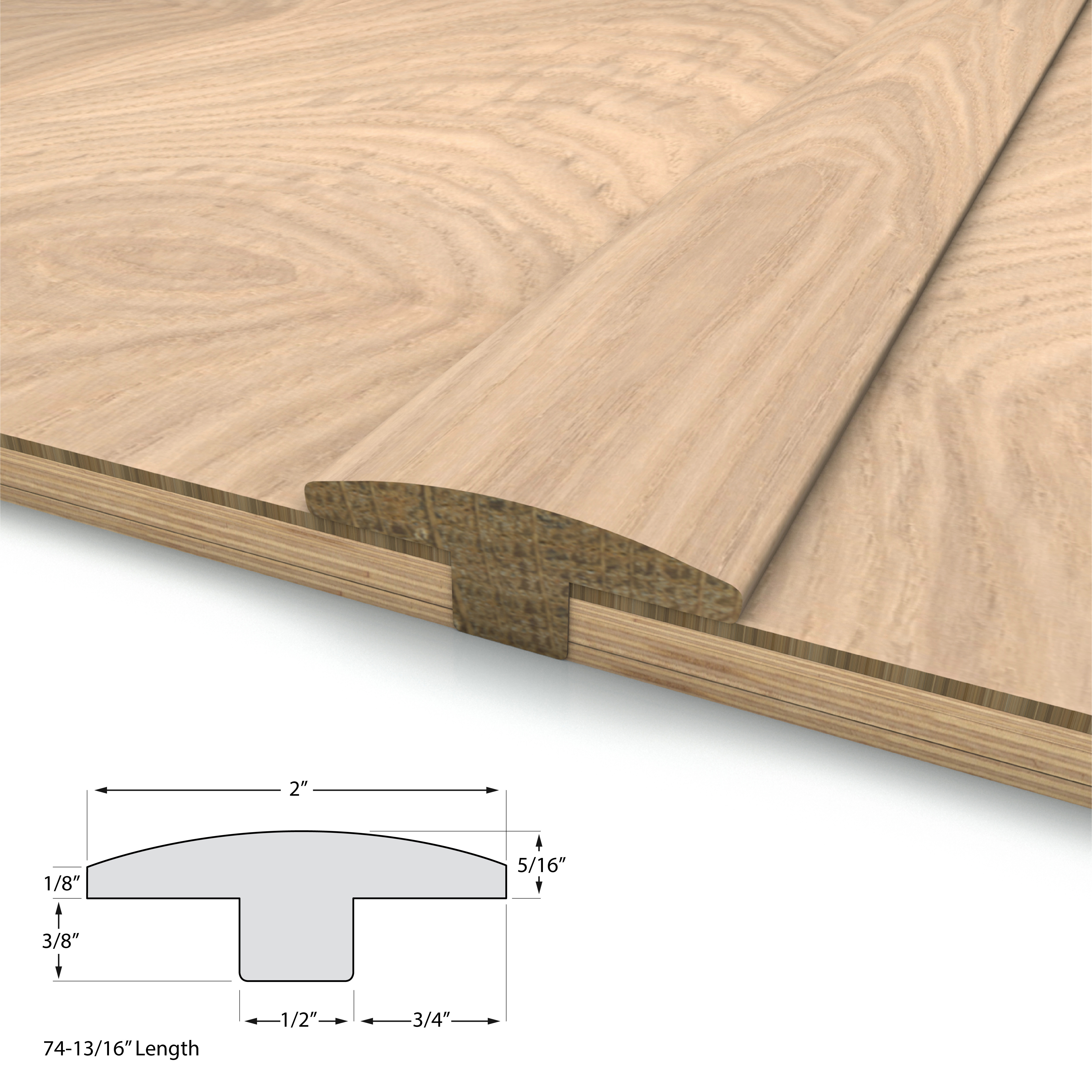 Clarified Ash Varietals T-Molding view 2