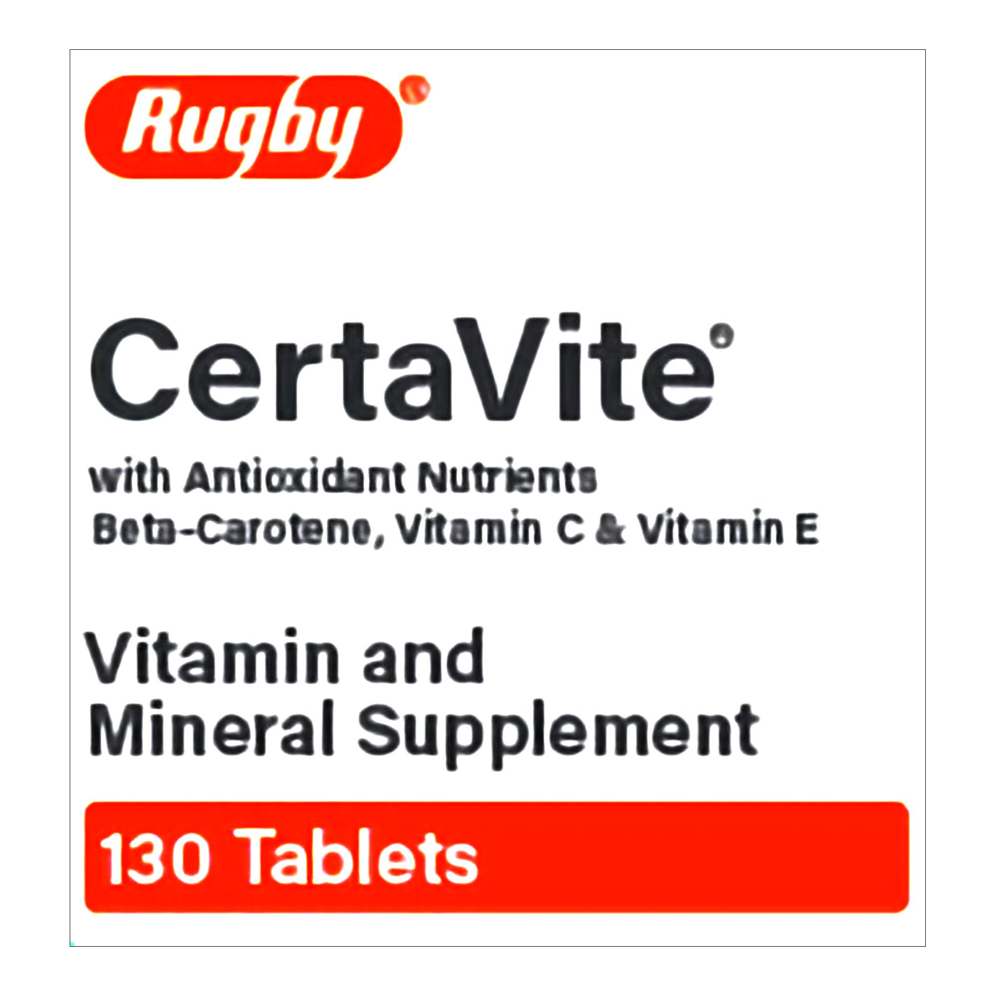 Major Pharmaceuticals CERTAVITE+ANTIOXIDANT, TAB 18MG/0.4MG (130/BT)