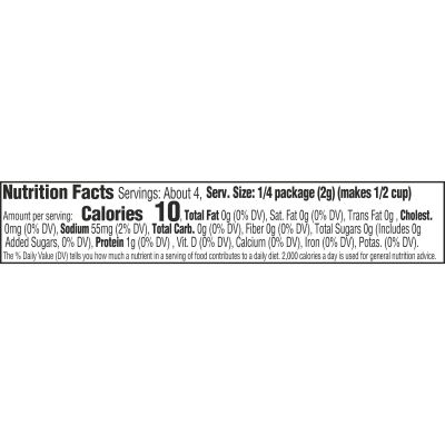 JELL-O Zero Sugar Orange Flavor Gelatin, 0.3 oz Box