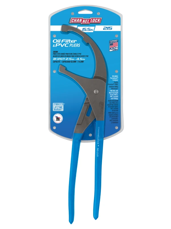 215 15.5-inch Oil Filter/PVC Pliers