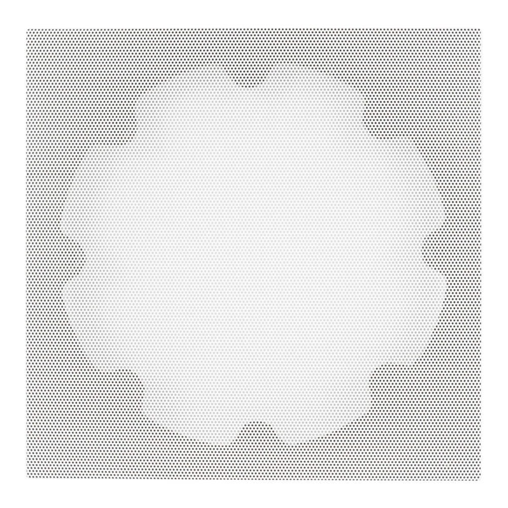 8" SQUARE ADAPTER W/ XPC TRIMLESS GRILLE 8" IN-CEILING - WHITE (1 EACH)