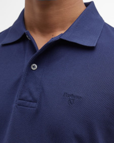 Washed-Out Sports Polo Shirt Classic Navy