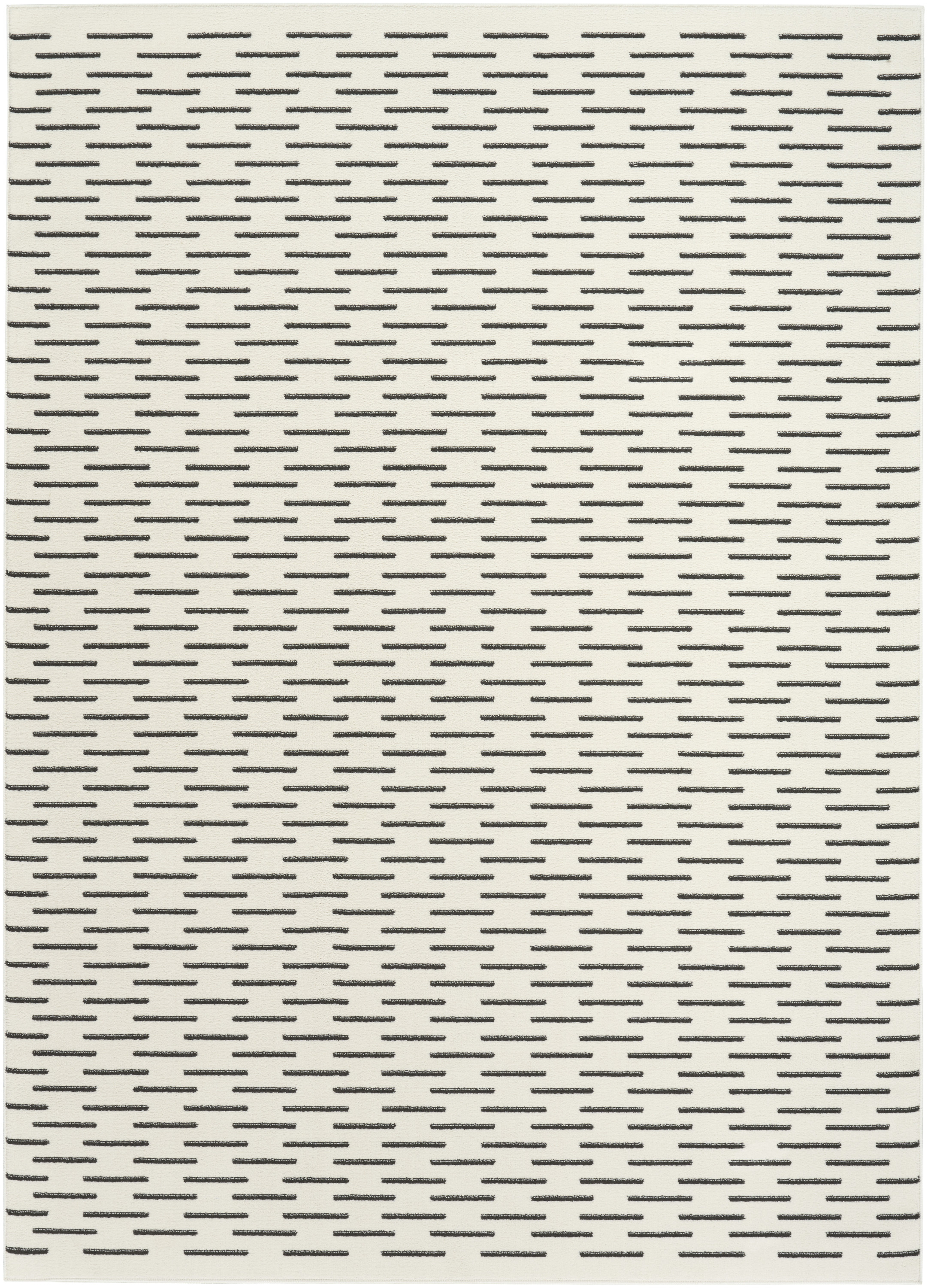 Nourison Nordic 5' x 7' Ivory Black Scandinavian Indoor Rug
