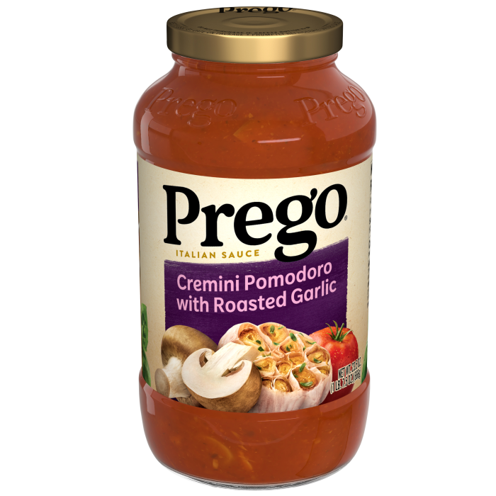 Cremini Pomodoro With Roasted Garlic Pasta Sauce