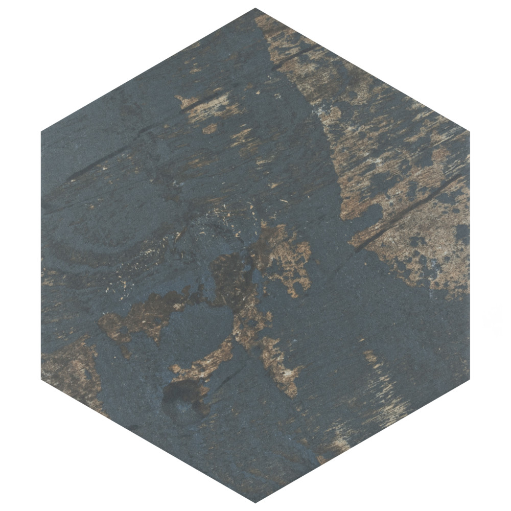 Gaugin Hex Catan Shadow 8-5/8 in. x 9-7/8 in. Porcelain Floor and Wall Tile