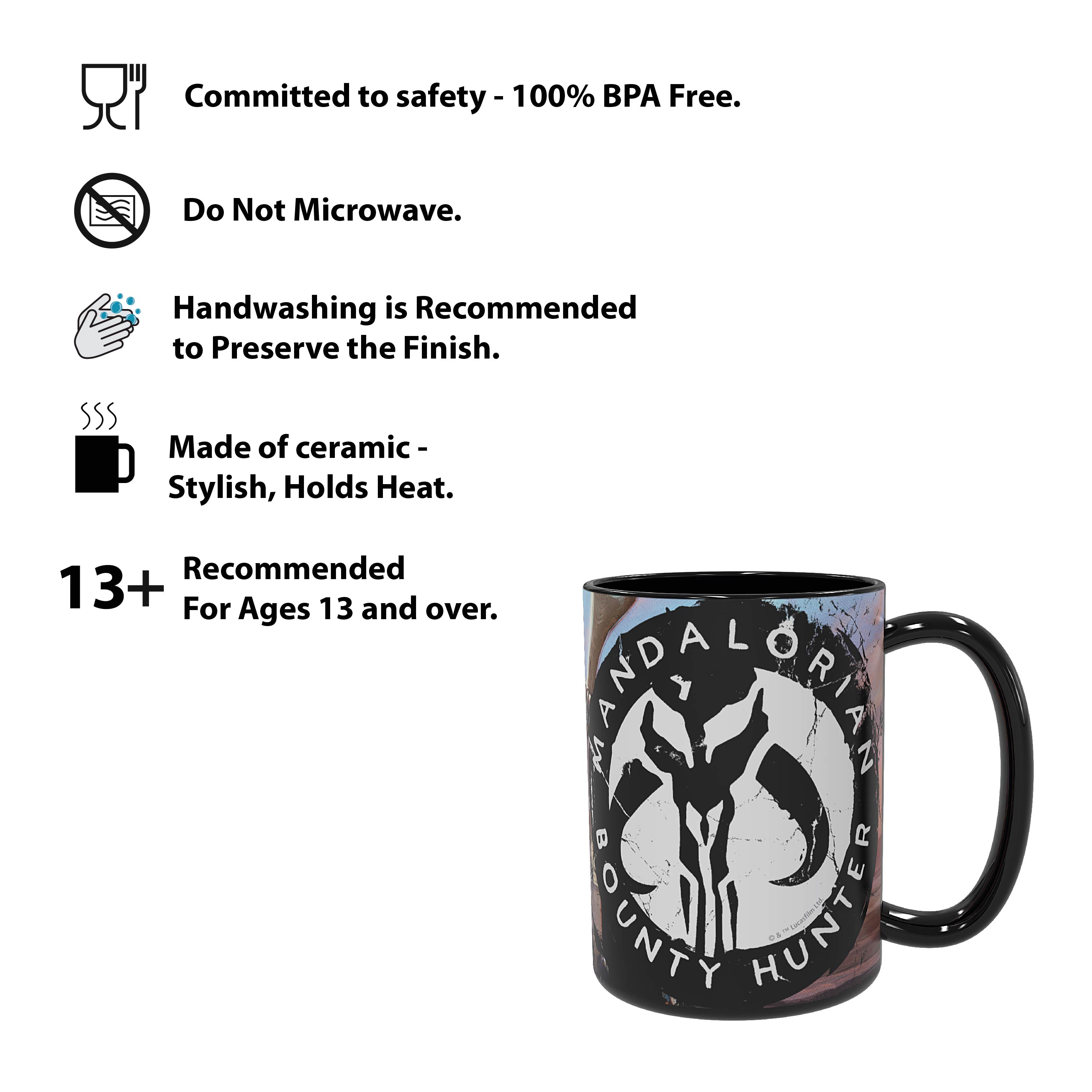 Star Wars: The Mandalorian 15 ounce Ceramic Coffee Mugs, The Mandalorian slideshow image 3 Star Wars: The Mandalorian 15 ounce Ceramic Coffee Mugs, The Mandalorian slideshow image 3