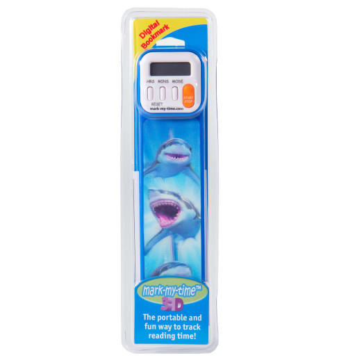 Mark-My-Time Digital Bookmark 3D Shark