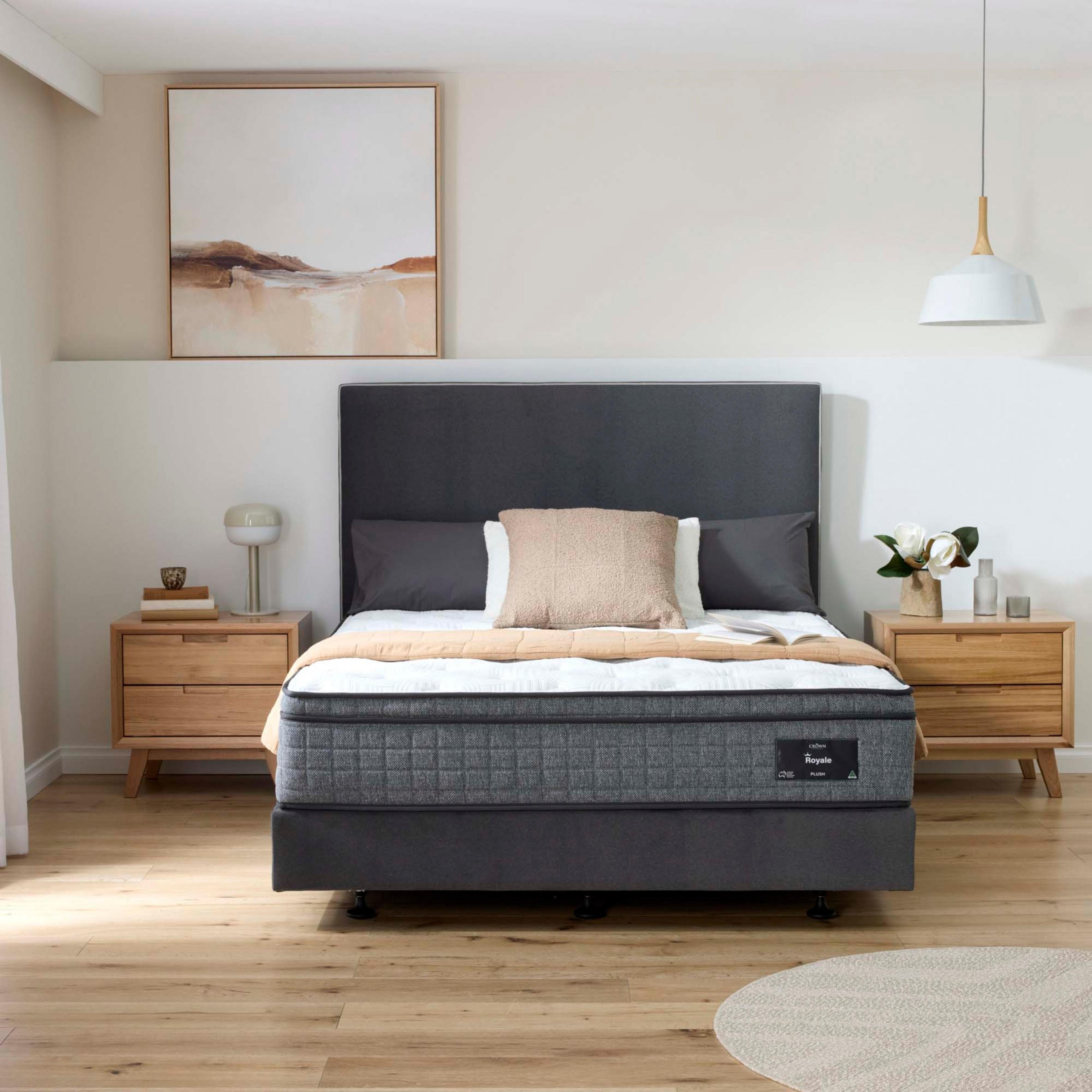 Lifestyle image of the  Crown Posture Bedding Royale Mattress, Plush from Forty Winks