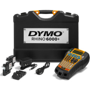 Rhino 6000+ Industrial Label Maker Kit with Carry Case, Yellow