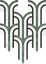 Waterjet Stone Mosaics Pine 11×12 Florence Mosaic Polished