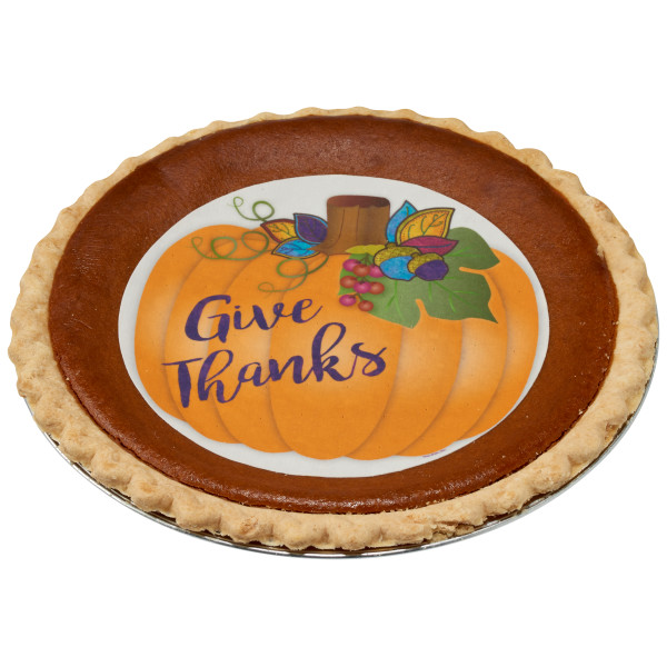 Give Thanks Pumpkin PhotoCake® Edible Image®