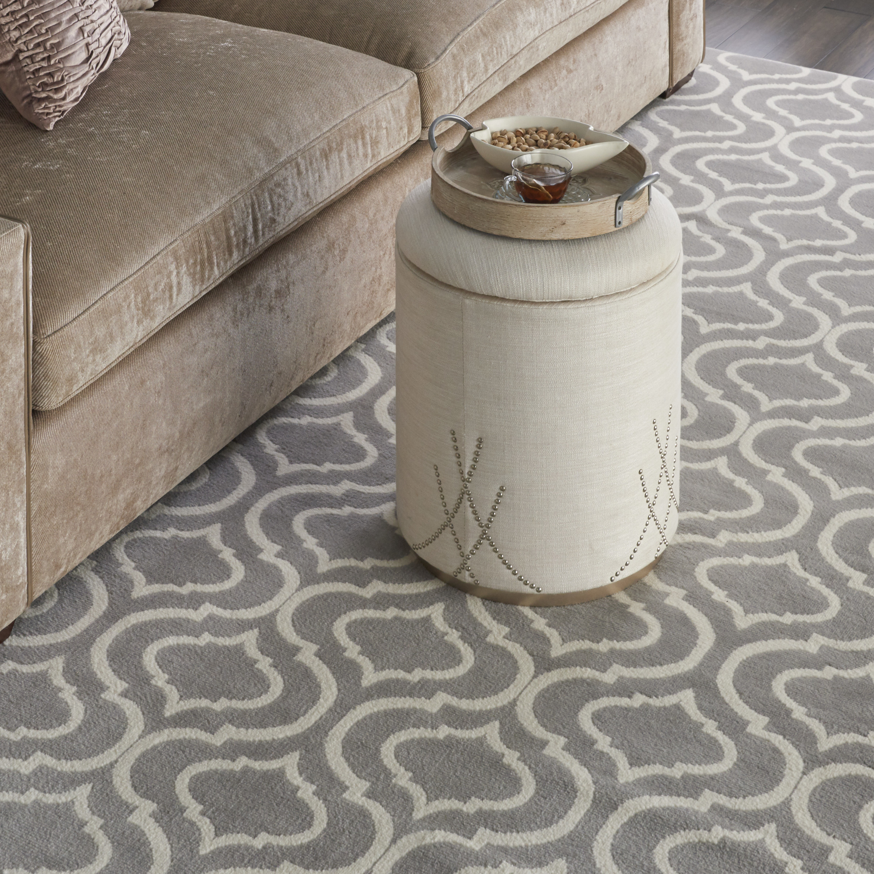 Nourison Jubilant 8'6" x 12' Grey Contemporary Indoor Rug