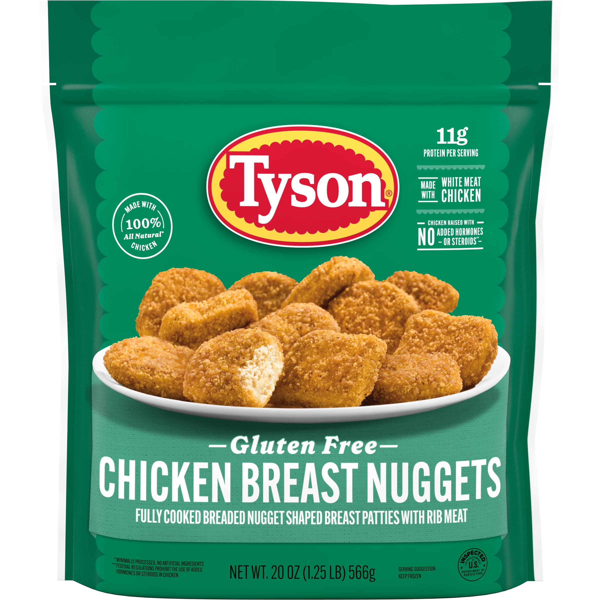 Naturals Gluten Free Breaded Chicken Breast Nuggets