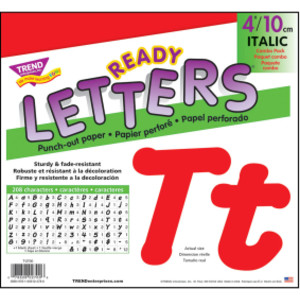 Red 4" Italic Combo Ready Letters®