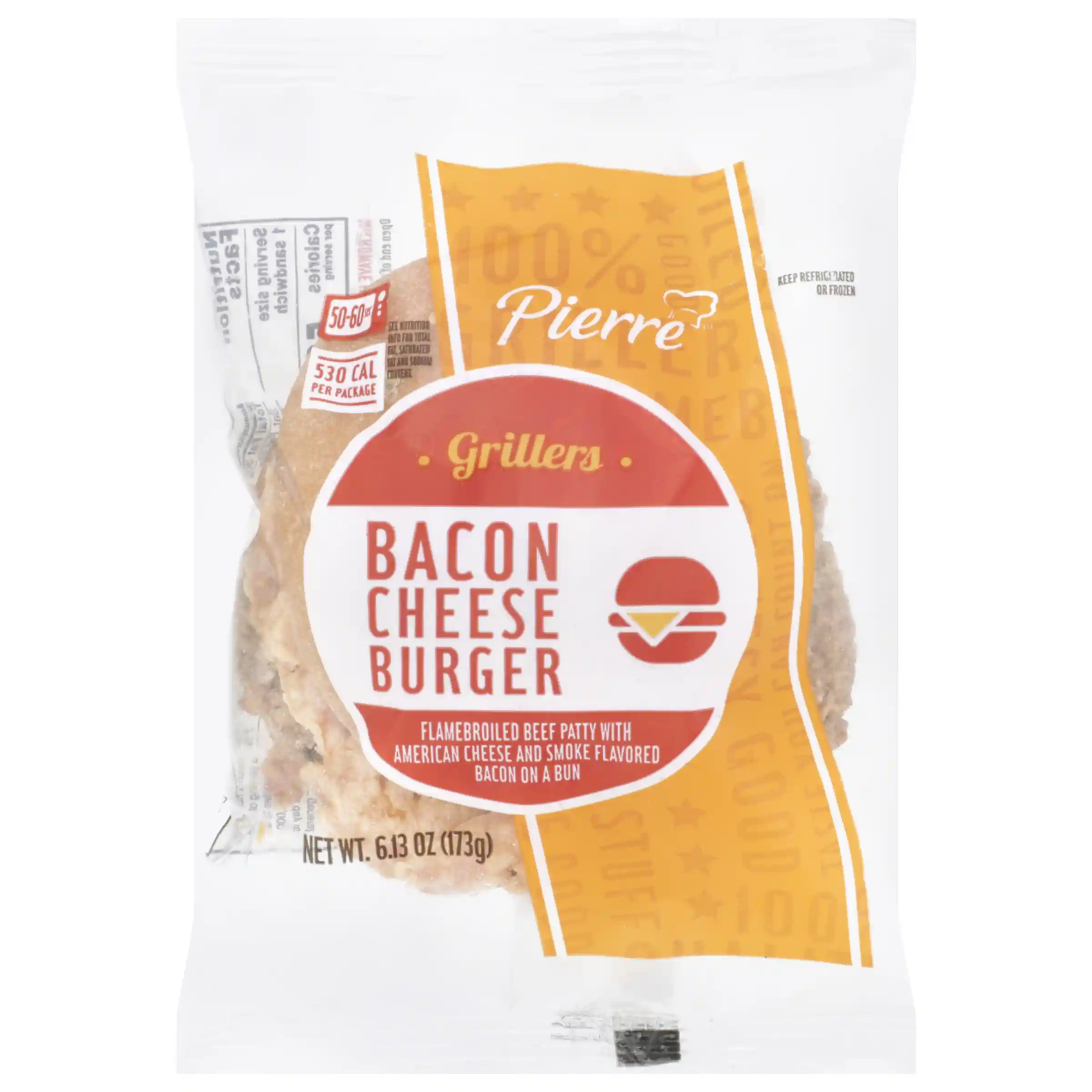 Pierre™ Jumbo Flamebroiled Beef and Bacon Cheeseburger_image_3