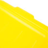 7-inch deep Traex® Color-Mate yellow food storage drain box set with recessed lid