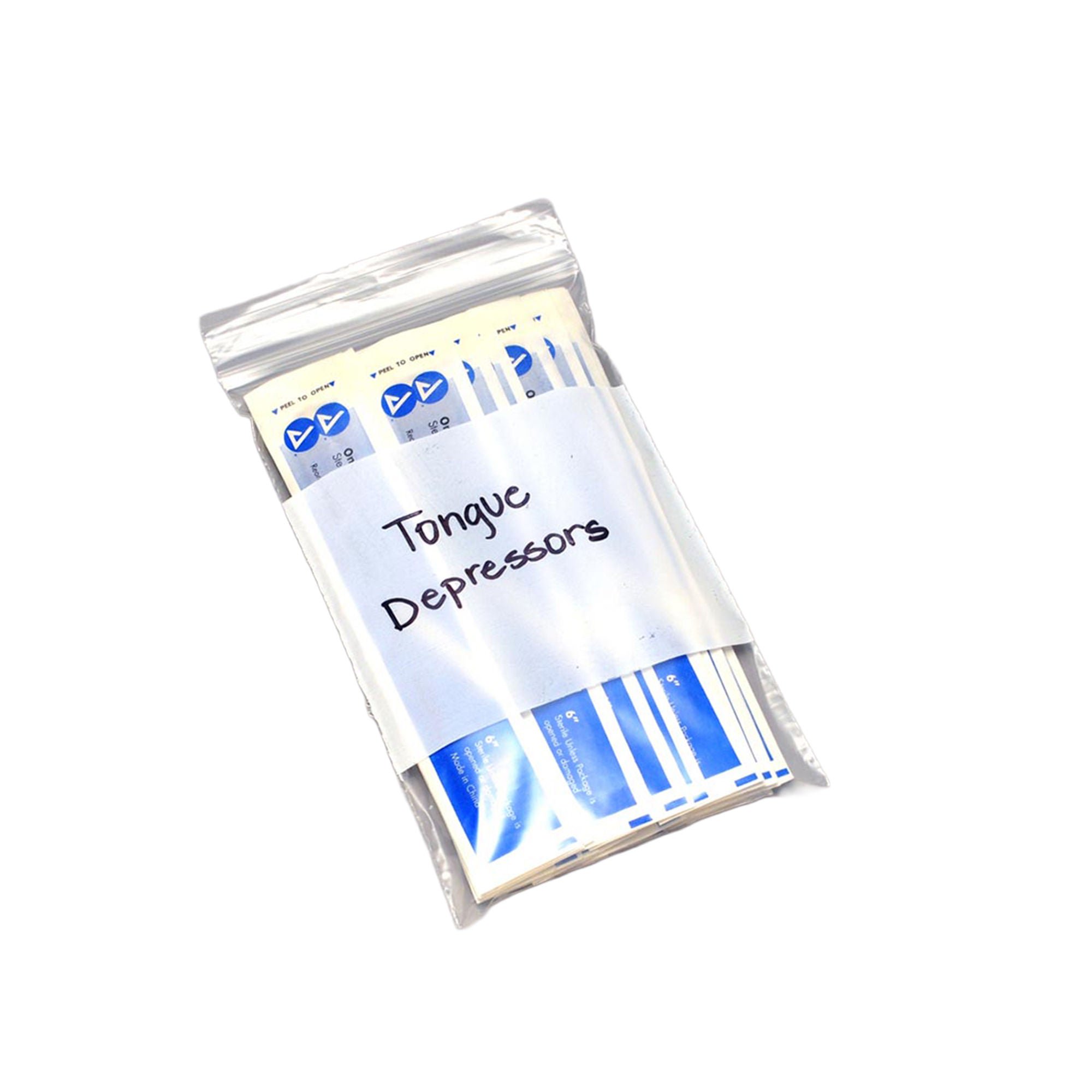 Reclosable Bag LK® Clear Line 4 X 6 Inch LDPE Clear / White Block Zipper Closure