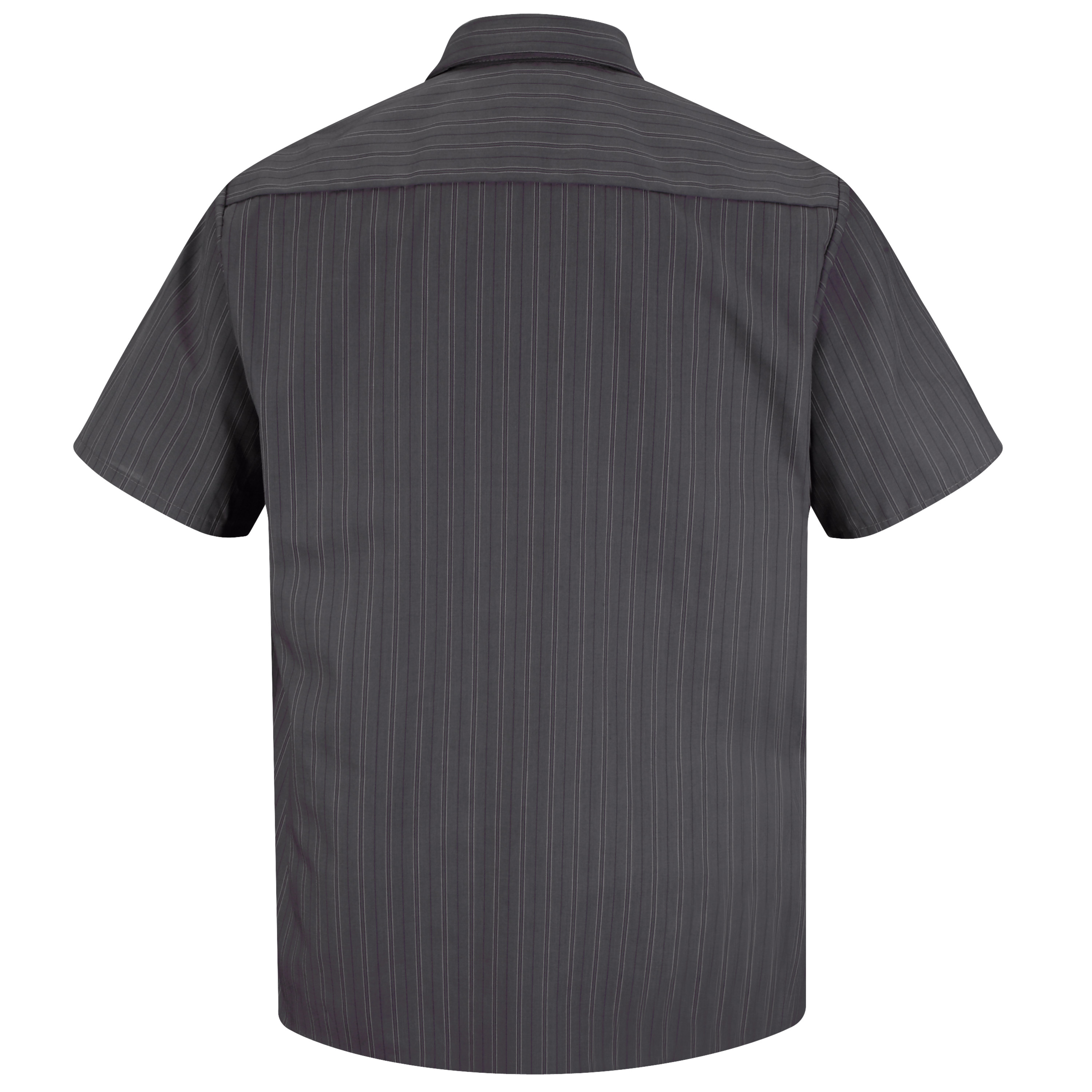 Red Kap Men's Short Sleeve Striped Work Shirt - Picture 11 of 25